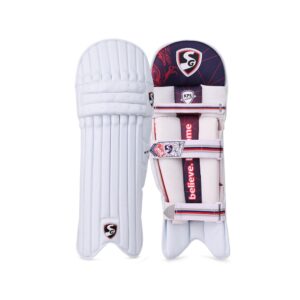 Front and back of SG's KLR LITE 2.0 BATTING LEG GUARDS for the 2024-25 season