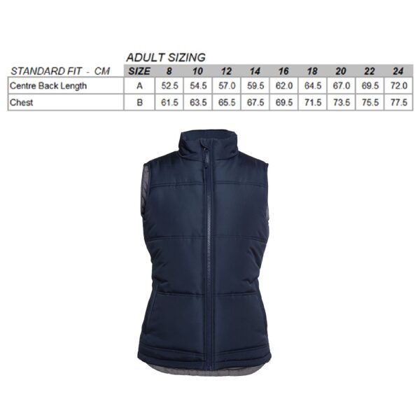 KINGSTON BLUES PUFFER VEST - LADIES